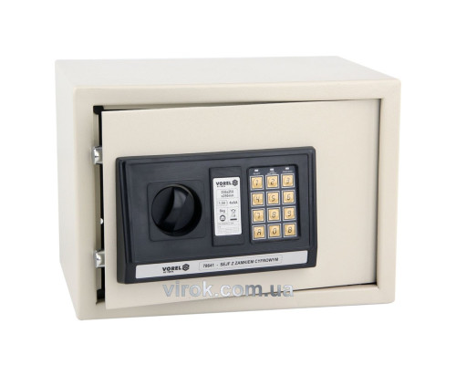 Сейф з електронним замком VOREL 35х25х25см [1/32]