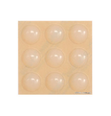 Прокладка силіконова самоклеюча під меблі VOREL, 15мм, набір 9шт [32/576]