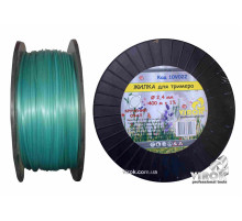 Жилка для триммера "Крученый овал" TM VIROK: Ø= 2.4 мм, l= 400 м (бобина)