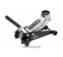 Домкрат подкатной гидравлический YATO : 3 т, H= 130- 465 мм [1/20]