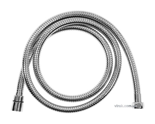 Шланг для душа розтяжний FALA Ø= 14 мм, з нержав. сталевою хромованою гофрою, G 1/2, l=1,5-2 м [50]