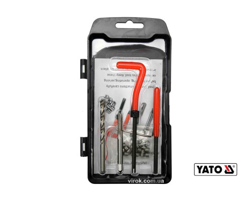 Набор для ремонта резьбы YATO: М5 x 0.8 мм, HSS 4241/4341, 30 шт [20/40]