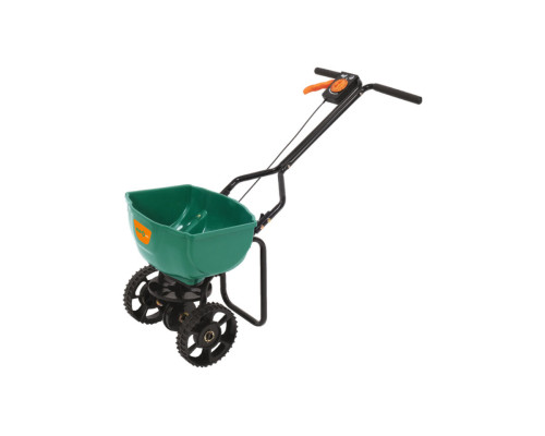 Сівалка і розкидач на 2-х колесах ротаційна FLO бункер- 15 л, зона дії- 6-8 м, 85x 38x 37 см [1]