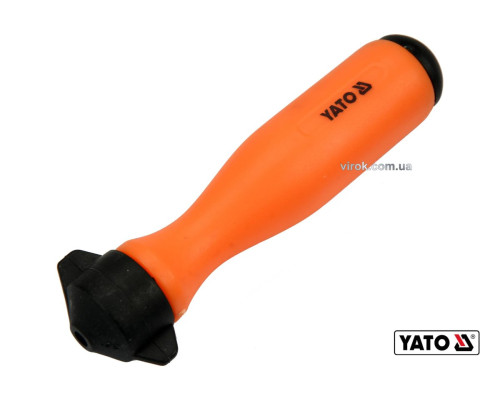 Ручка для напильника YATO : Ø= 4.8 мм. з різьбовим фіксатором, поліпропіленова (YT-85027) [200]