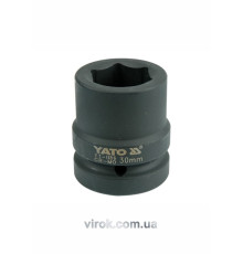 Головка торцева ударна 6-гранна YATO : квадрат 1", М= 30 мм, L= 60 мм [6/24]