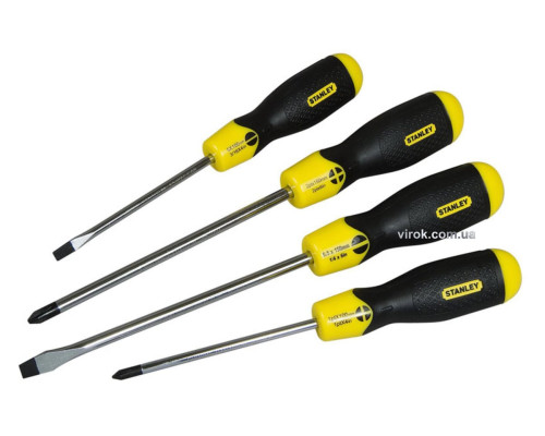 Набір викруток STANLEY "Cushion Grip", 4 шт. DW
