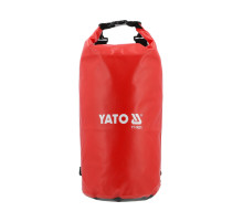 Сумка-рюкзак водонепроницаемая YATO с 2 плечевыми ремнями, 20 л, 24х 59 см, из ПВХ брезента [40]