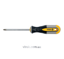 Викрутка хрестова VOREL : "Philips" PH1 х 75 мм. Cr-V [12/60/240]