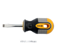 Отвертка плоская VOREL: SL5 х 38 мм. Cr-V [12/60/240]