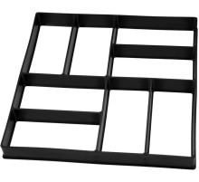 Форма для изготовления брусчатки VOREL : 400 х 400 x 40 мм, из полипропилена [10/80]