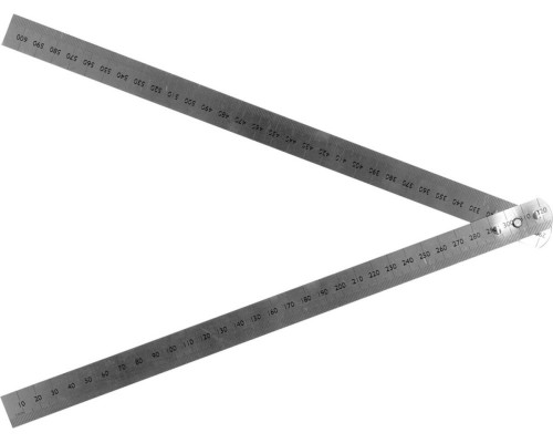 Лінійка складана з нержавіючої сталі VOREL, l= 600 мм, 2 секції по 300 мм (DW)