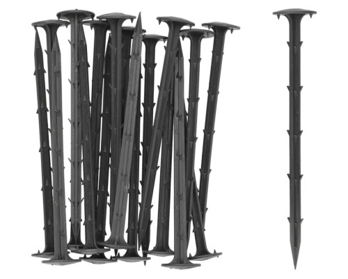 Кілки кріпильні до агротканини FLO: 250 мм, поліпропіленові, 20 шт [25]