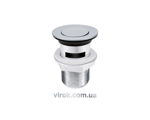 Пробка автомат пластикова з гвинтом G5/4" до раковин з переливом [48/96]