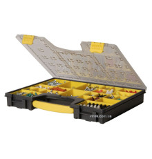 Органайзер STANLEY : професійний, пластмасовий, 25 з'ємних секцій, М= 422х520х334 мм.