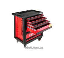 Шафа з інструментами YATO, на колесах, 6 шуфляд, 958x766x465 мм, набір 177 шт. [1]