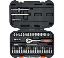 Набор торцевых головок, насадок STHOR: квадрат 1/4", М3.5-14 мм с инструментами [38 Ед.] [10/270]