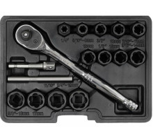 Набір екстракторів YATO 16 Од. М10- М19,  для зломаних болтів[10]