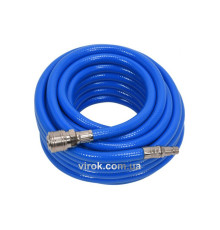 Шланг пневматичний ПВХ YATO з швидкоз'єднув. наконечниками; Ø=8мм, макс. тиск 20 Bar, l=10м [10/140]