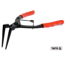 Щипцы "Segera" для тормозных колодок YATO: изогнутые 90°, l= 190/55 мм [4/40]