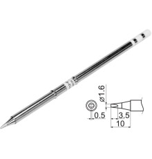 Наконечник для точкової пайки з вклад грілкою YATO заг. l= 149мм, наконеч 3,5х1,6х0,5 мм тип T12-D16