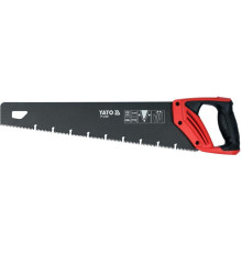 Ножовка по дереву YATO: L=450 мм, 7 зубов/1", полотно t=0.9 мм, покрытое PTFE [12/48]
