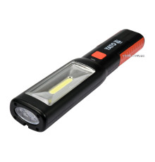 Ліхтар переносний світлодіодний акумул. 3,7 В YATO з режимами 1+7, Ф= 250 lm [10]