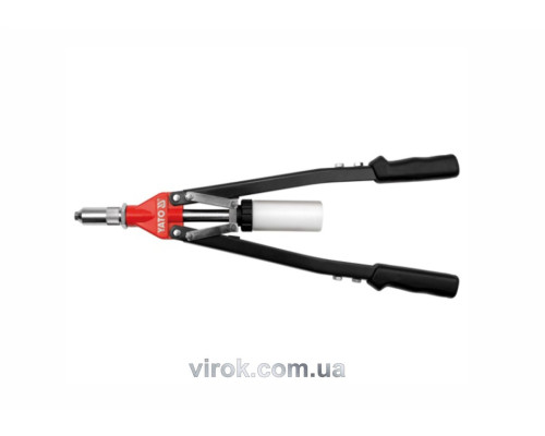 Заклепочник дворучний YATO для нітів Ø= 3,2; 4; 4,8; 6; 6,4 мм, l= 525 мм [12]