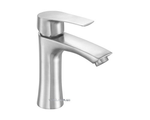 Змішувач води FALA для умивальника "STEELY 3" з кульовим регулятором [10]