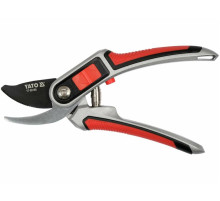 Сикатор со скругленными лезвиями YATO: с регул. развода лезвий к веткам Ø= 12/20 мм, L= 220мм, рукоятка алюм