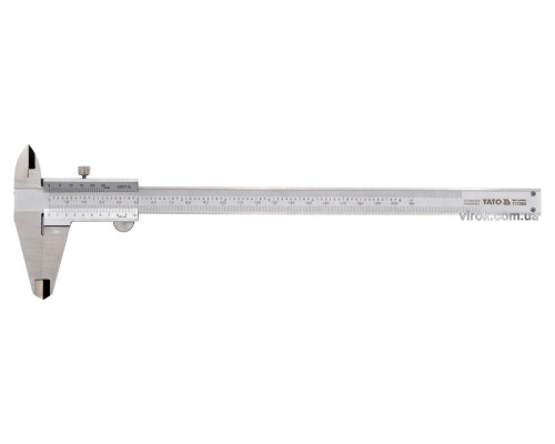 Штангенциркуль YATO : L= 300 мм, точність ± 0,02 мм [20/360]