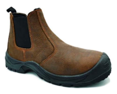 Сапоги низкие рабочие с нубуком кожи YATO CHELSEA, разм. 44, с полиуретановой подошвой