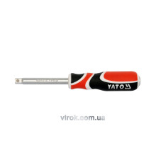 Викрутка - тримач YATO до торцевих головок : квадрат 1/4", L=150 мм [12/48]