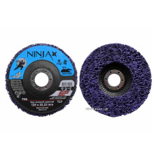 Круг зачистний нетканий жорсткий NINJA : Т27, 125х22 H=13 мм, Р46 (5/100 шт. уп)