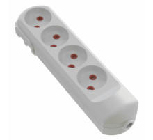 Колодка сетевая VIROK: с 4 гнездами без заземления