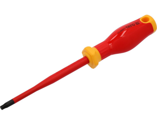 Викрутка з шліцом TORX діелектрична ізольована YATO: T30х 125/ 233 мм, оголений шліц- 17 мм [12]