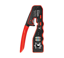 Клещи для обжима и зачистки кабелей YATO : RJ45, L=135 мм [10/50]
