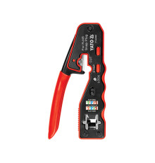 Кліщі для обтискання і зачистки кабелів YATO : RJ45,  L=135 мм [10/50]