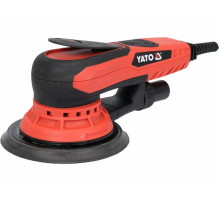 Шлифмашина эксцентриковая сетевая YATO; 230В, 350Вт, платформа- Ø=150 мм, 4000-10000 об/мин, 5 мм [6]
