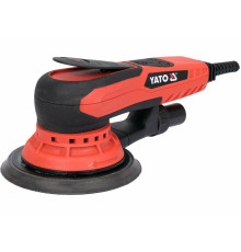 Шліфмашина ексцентрикова мережева YATO; 230В, 350Вт, платформа- Ø=150 мм, 4000-10000 об/хв, 5 мм [6]