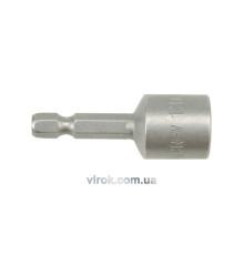 Насадка торцева магнітна 6-гранна YATO : HEX M13 x 48 мм, HEX Ø= 1/4" [Блістер] [100]