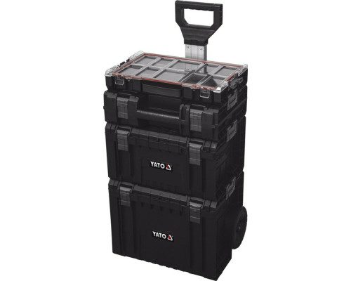 Ящики складені для інструментів YATO, 4 шт. 770х 450х 380 мм, на колесах, до модуля 35B23B41G28W S12