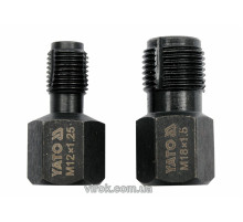 Метчики для ремонта резьбы лямбда-зонда YATO, M12x1,25 и M18x1,5 с 6-гранным приводом, 2 шт.