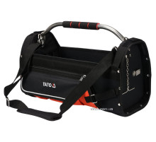 Сумка відкрита для інструменту 22" YATO; 11 кишень, з трубним захоплювачем, з поліестеру [6]