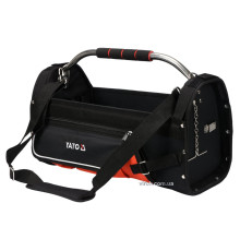 Сумка відкрита для інструменту 22" YATO; 11 кишень, з трубним захоплювачем, з поліестеру [6]