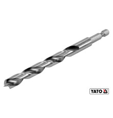 Сверло по дереву YATO: Ø10 x 100/60 мм, хвостовик-HEX 1/4", HSS 4241(DW)