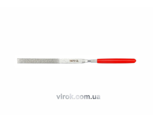 Надфиль алмазный YATO плоский, l=140/50 мм, b=3 мм [120/1200]