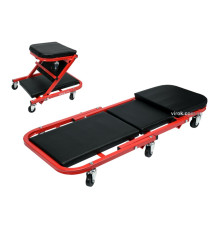 Лежак-сиденья для ремонта YATO на 6 колесах; 91х42х13см, для навант. леж./сид. полож-150/120 кг [1]