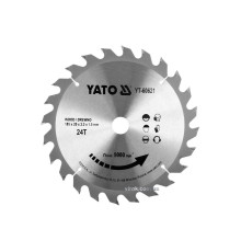Диск пиляльний победітовий по дереву YATO: 185x20x2.2x1.5 мм, 24 зубці, R.P.M до 9500 1/хв [25/50]