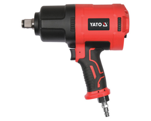 Гайковерт ударний пневматичний YATO : квадрат 3/4", F= 2300 Nm, 7000 об./хв, спожив.повітря 255 л/хв