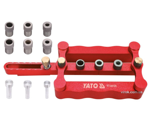 Пристрій для кілкових сполучень YATO з діаметрами 6, 8, 10 мм, ширина 17- 50 мм [10]